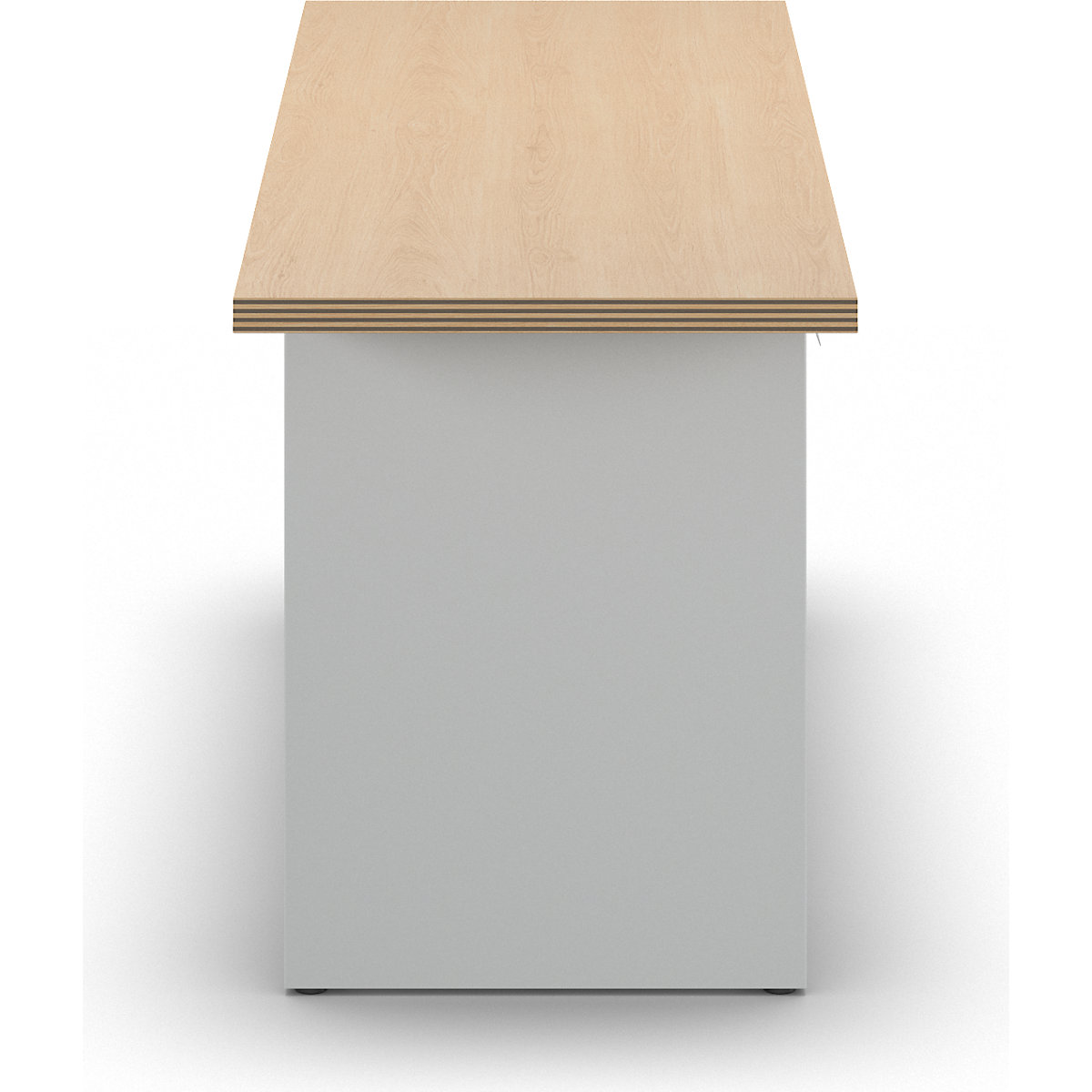 Delovna miza širine 2000 mm, izvedba z ogrodjem – LISTA (Slika izdelka 2)-1