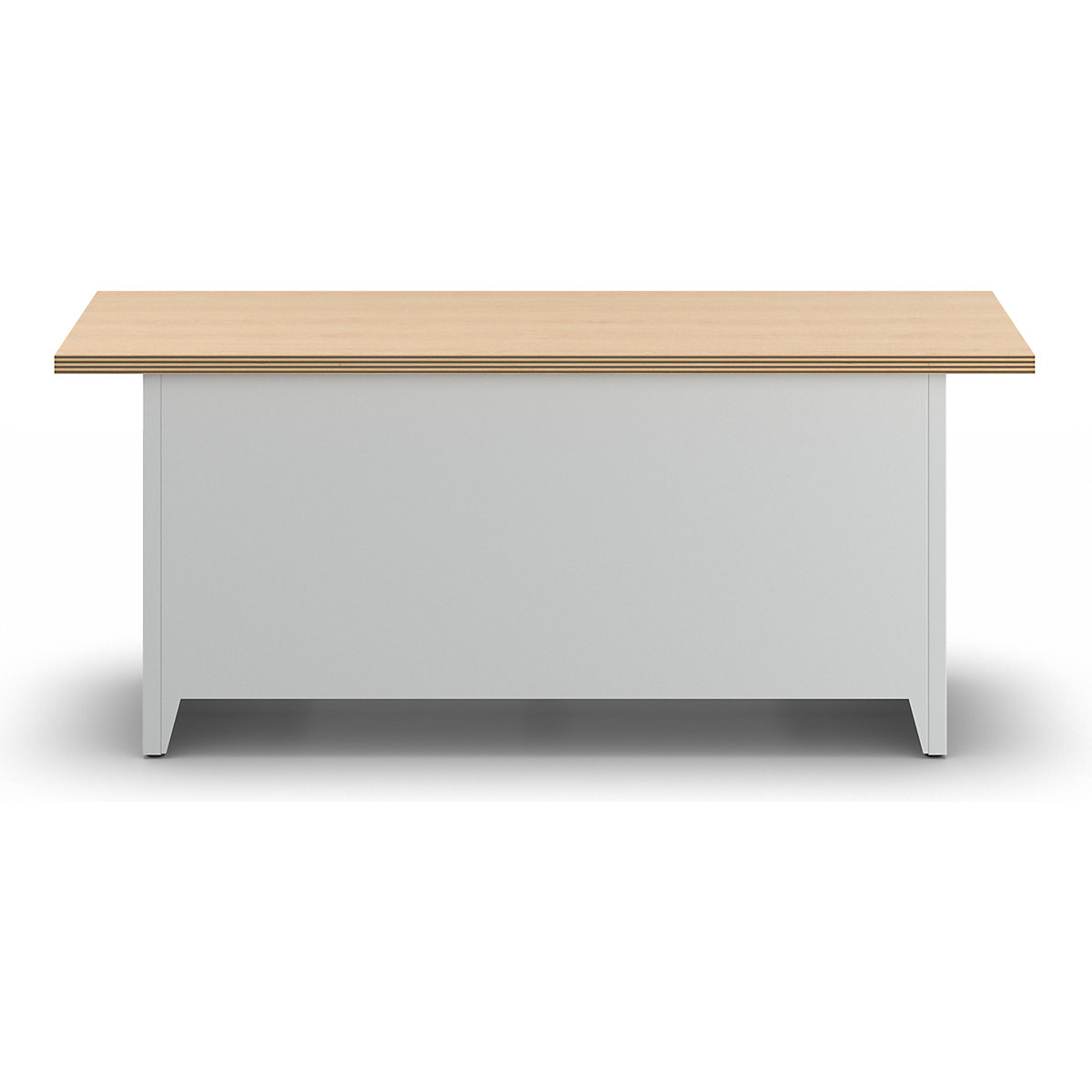 Delovna miza širine 2000 mm, izvedba z ogrodjem – LISTA (Slika izdelka 3)-2