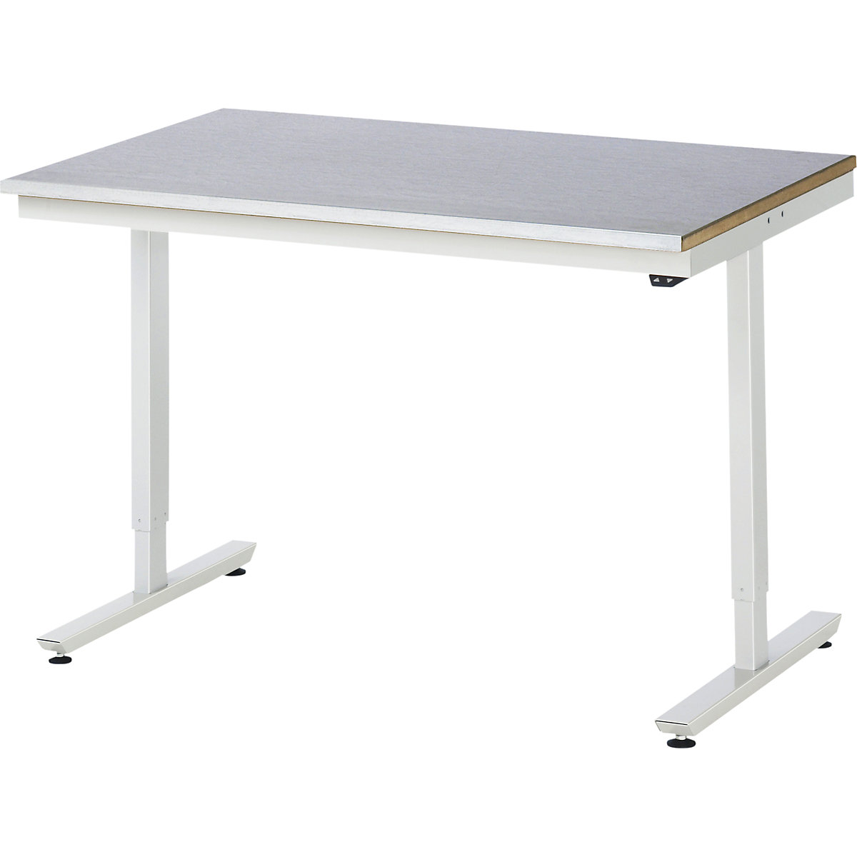 Delovna miza z električno nastavitvijo višine – RAU, jeklena obloga, nosilnost 150 kg, ŠxG 1250 x 800 mm-14