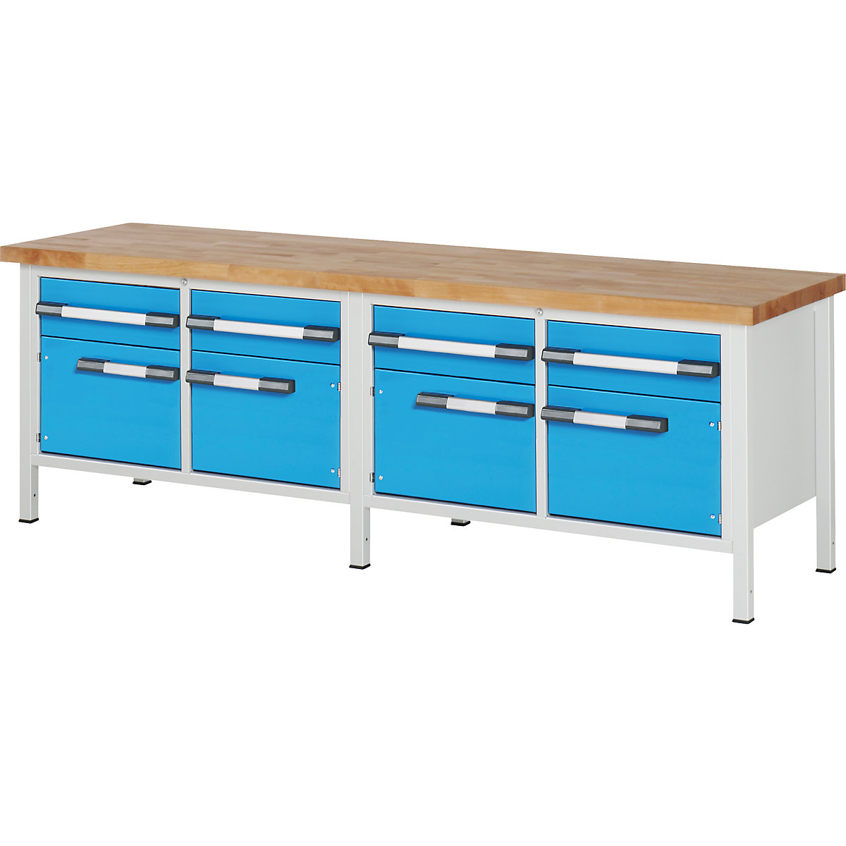 Delovna miza z ogrodjem serije 8000 – eurokraft pro (Slika izdelka 5)-4