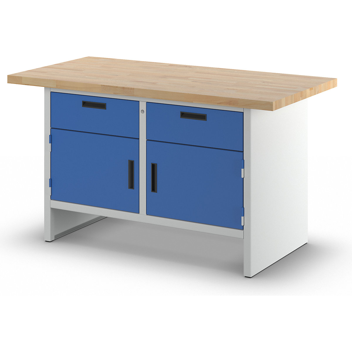 Delovna miza z zaprtimi stranicami – eurokraft basic (Slika izdelka 5)-4