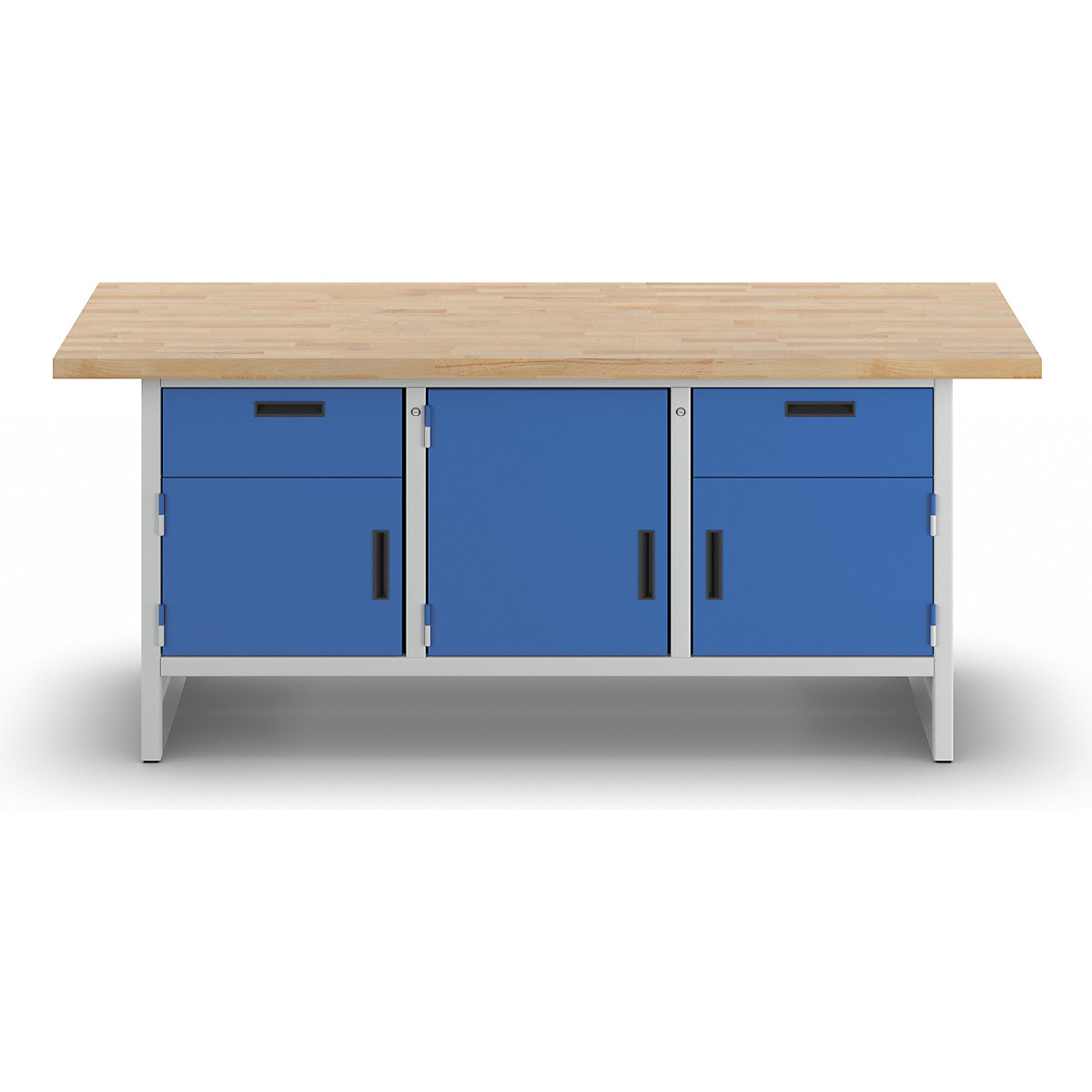 Delovna miza z zaprtimi stranicami – eurokraft basic (Slika izdelka 11)-10
