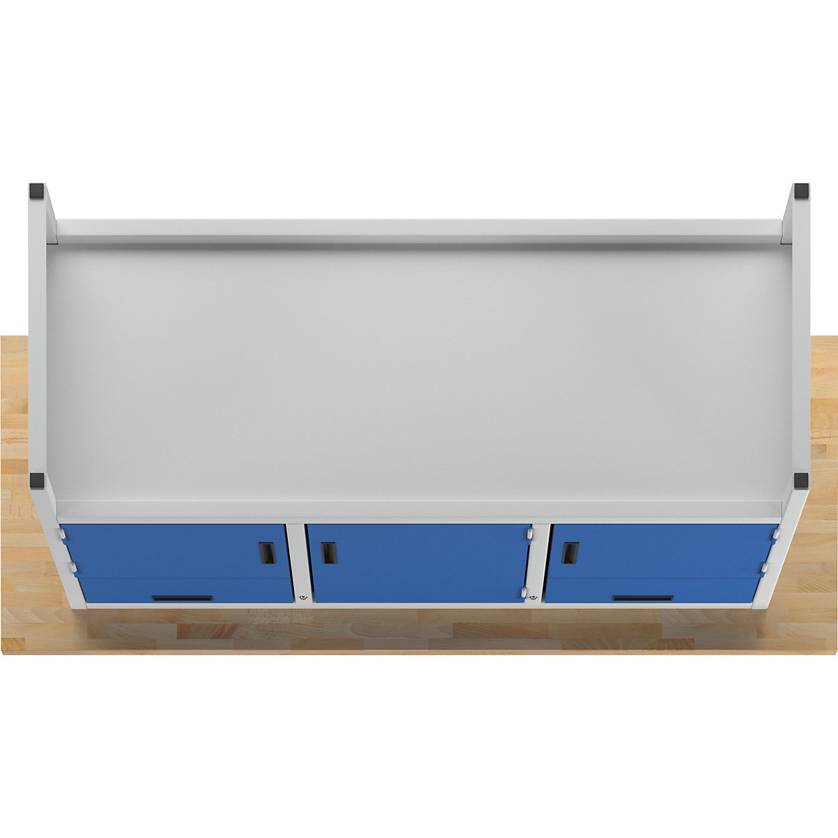 Delovna miza z zaprtimi stranicami – eurokraft basic (Slika izdelka 4)-3