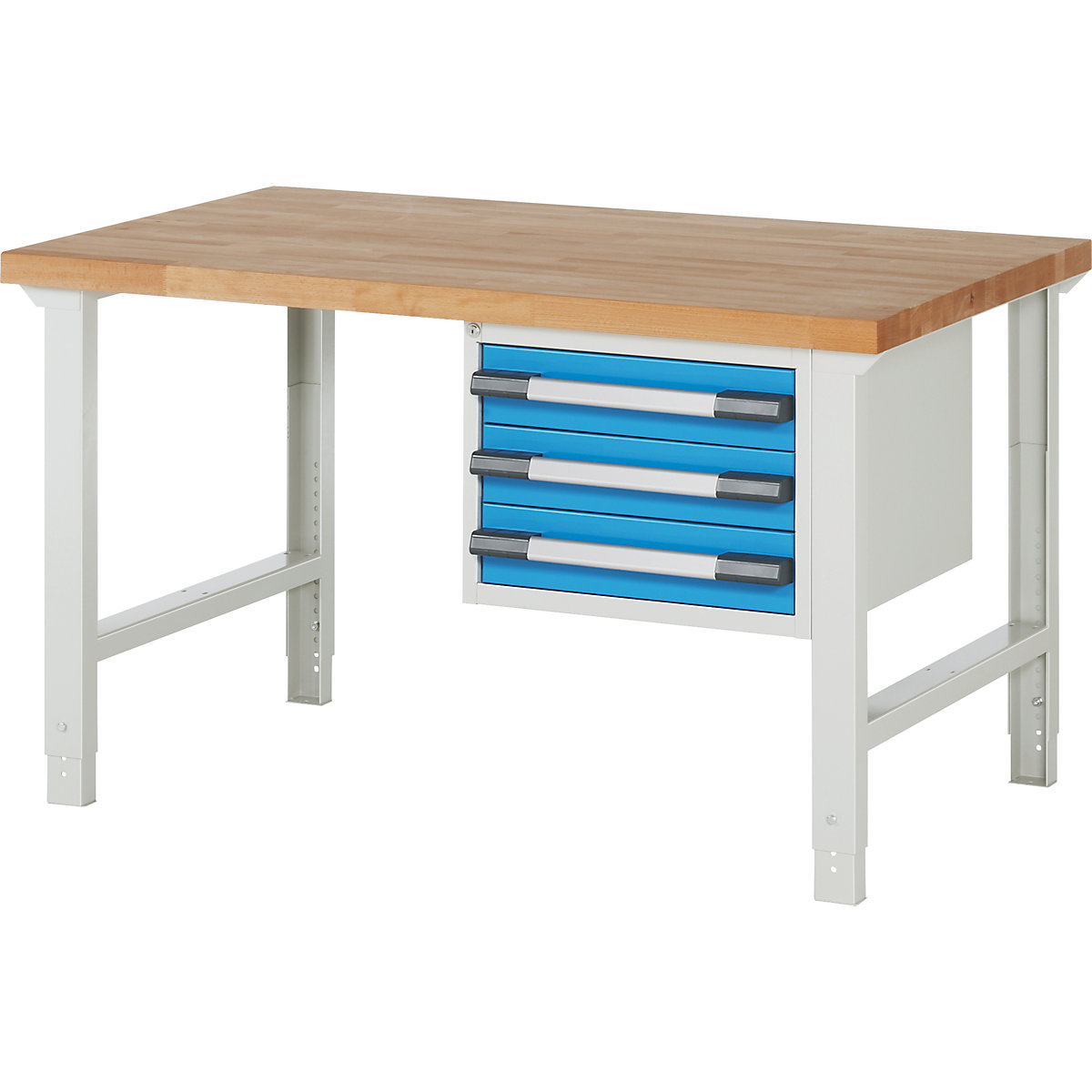 EUROKRAFTpro – Modulna delovna miza, 3 predali, ŠxG 1500 x 900 mm