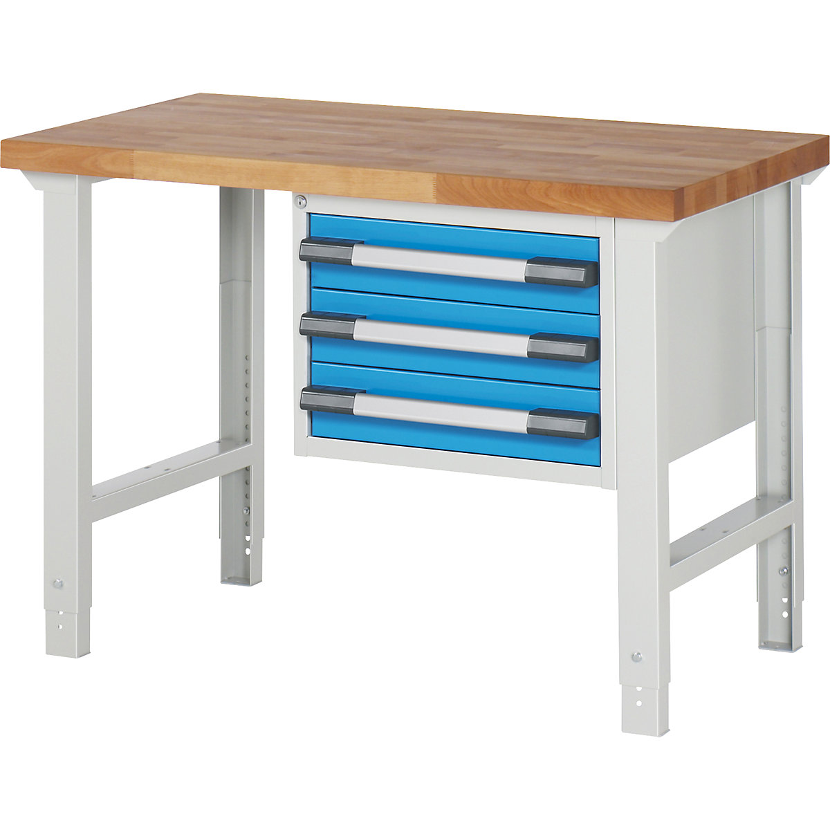 EUROKRAFTpro – Modulna delovna miza, 3 predali, ŠxG 1250 x 700 mm
