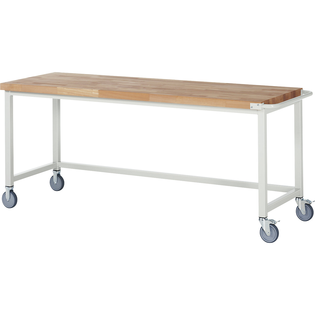 EUROKRAFTpro – Pomična delovna miza, izvedba z ogrodjem, odprto okvirno ogrodje, ŠxG 2000 x 700 mm