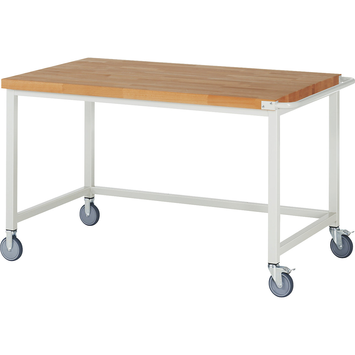 EUROKRAFTpro – Pomična delovna miza, izvedba z ogrodjem, odprto okvirno ogrodje, ŠxG 1500 x 900 mm