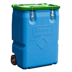 2 tekerlekli tehlikeli madde toplama kutusu