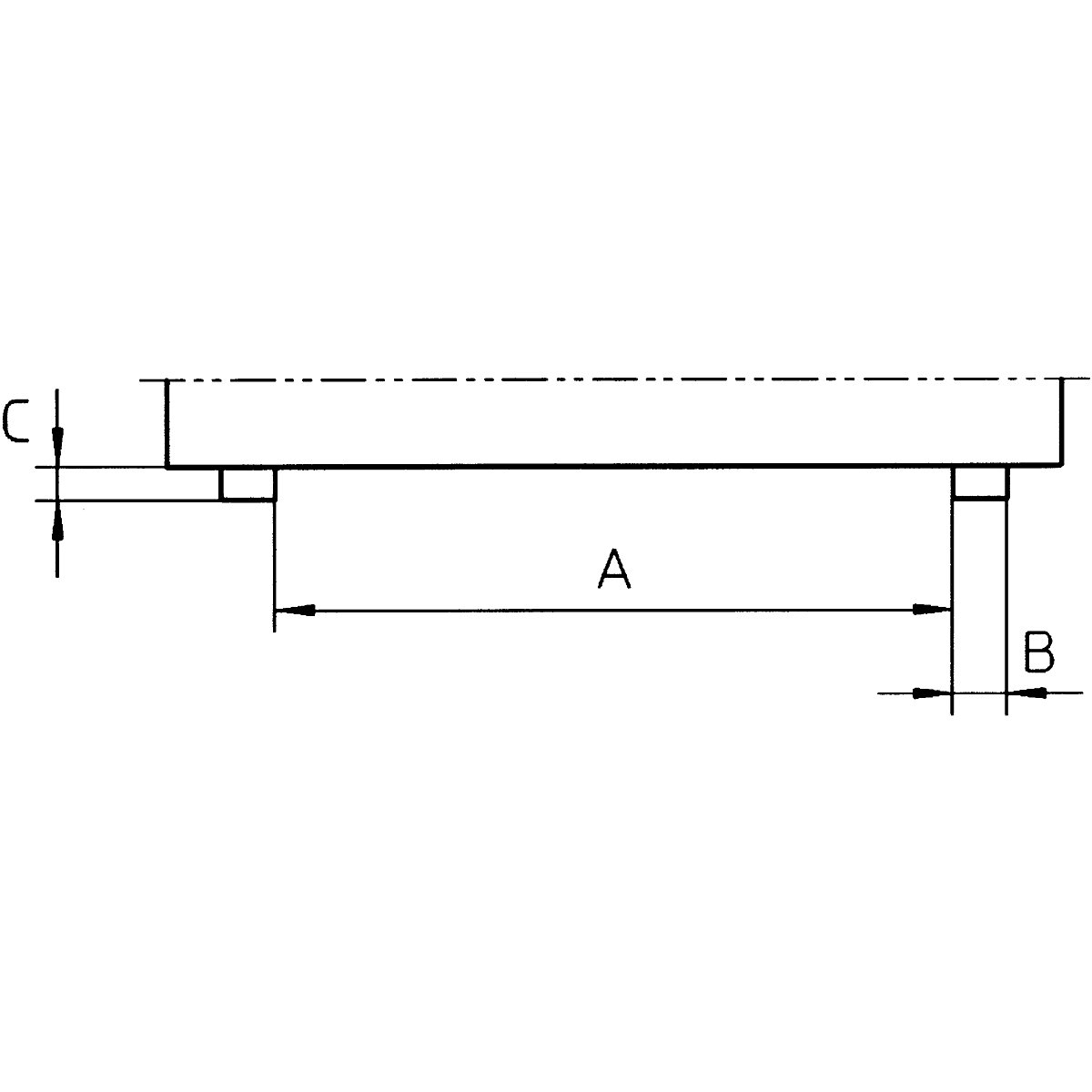 Recipient basculant, model îngust – eurokraft pro (Imagine produs 6)-5