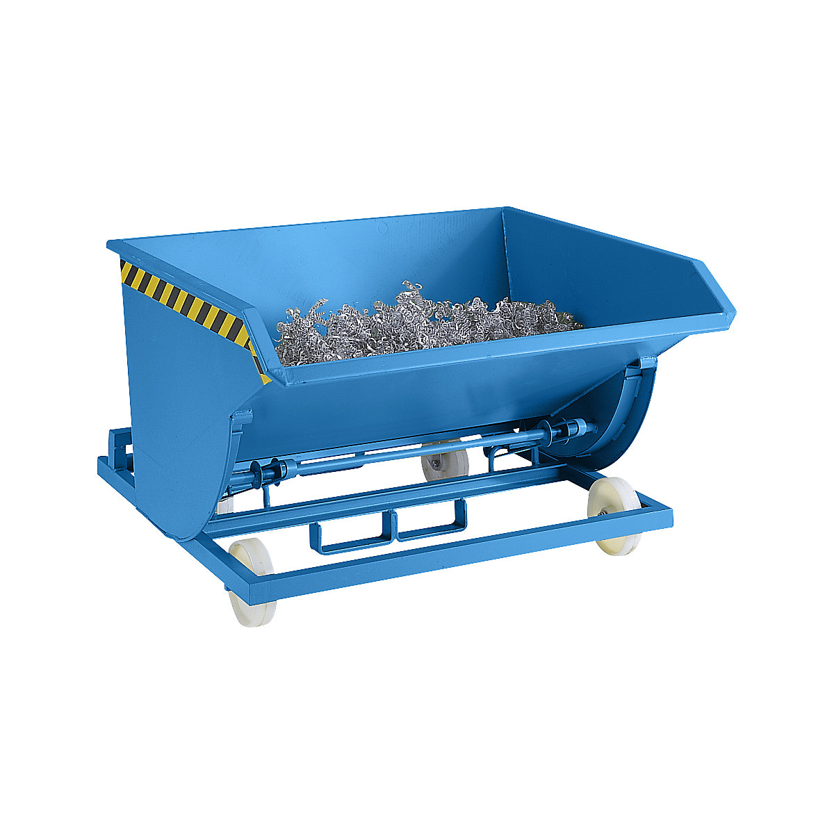 Recipient basculant pentru şpanuri, cu roţi din poliamidă &ndash; eurokraft pro