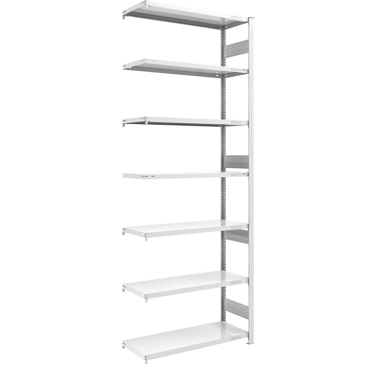 Raft cu inserare pentru sarcini grele – eurokraft pro, cu două laturi, î. x lăț. x ad. 3000 x 1000 x 500 mm, gri, raft adițional-108