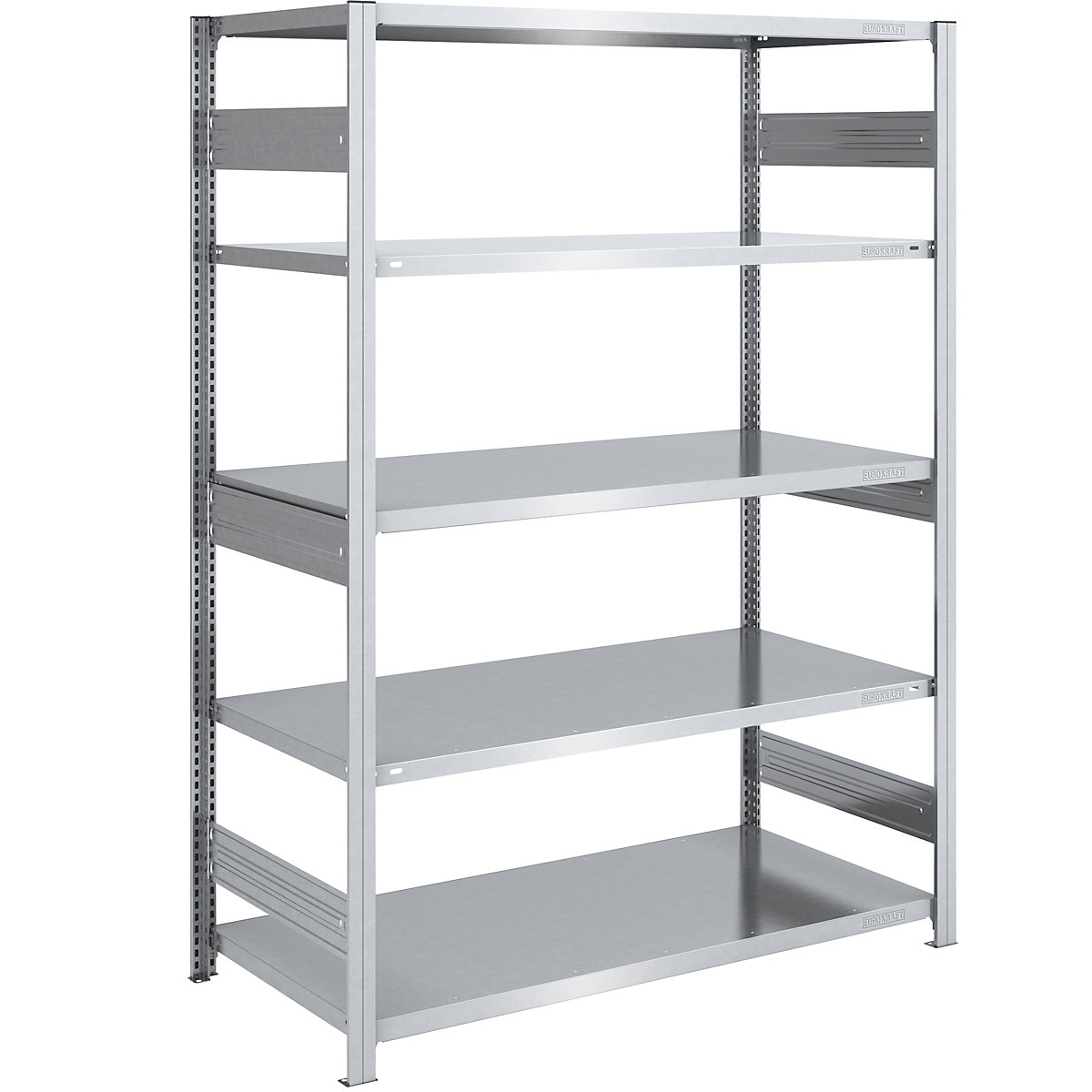 Raft cu inserare pentru sarcini grele – eurokraft pro, cu două laturi, î. x lăț. x ad. 2000 x 1300 x 800 mm, zincat, raft de bază-64