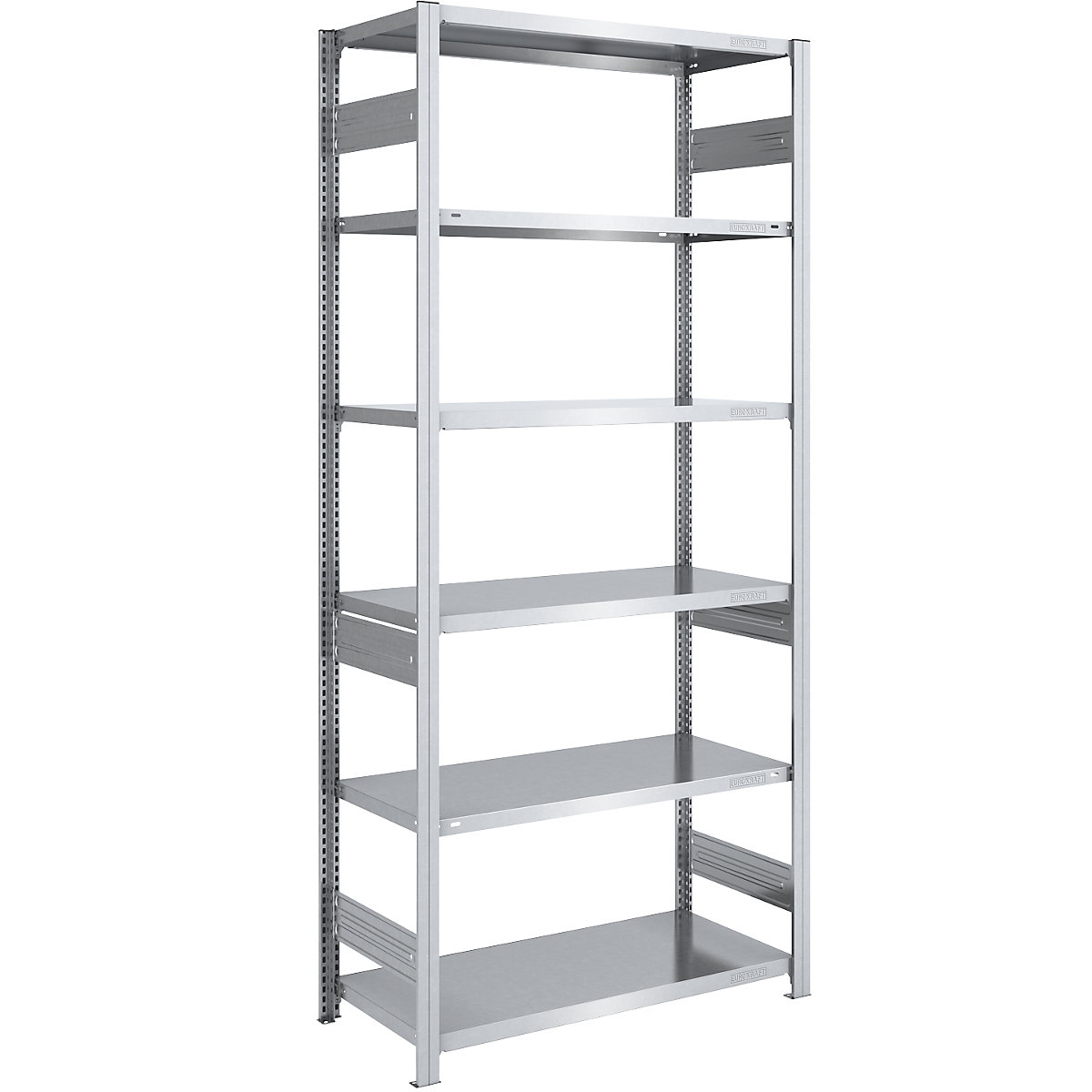 Raft cu inserare pentru sarcini grele – eurokraft pro, cu două laturi, î. x lăț. x ad. 2500 x 1000 x 600 mm, zincat, raft de bază-42