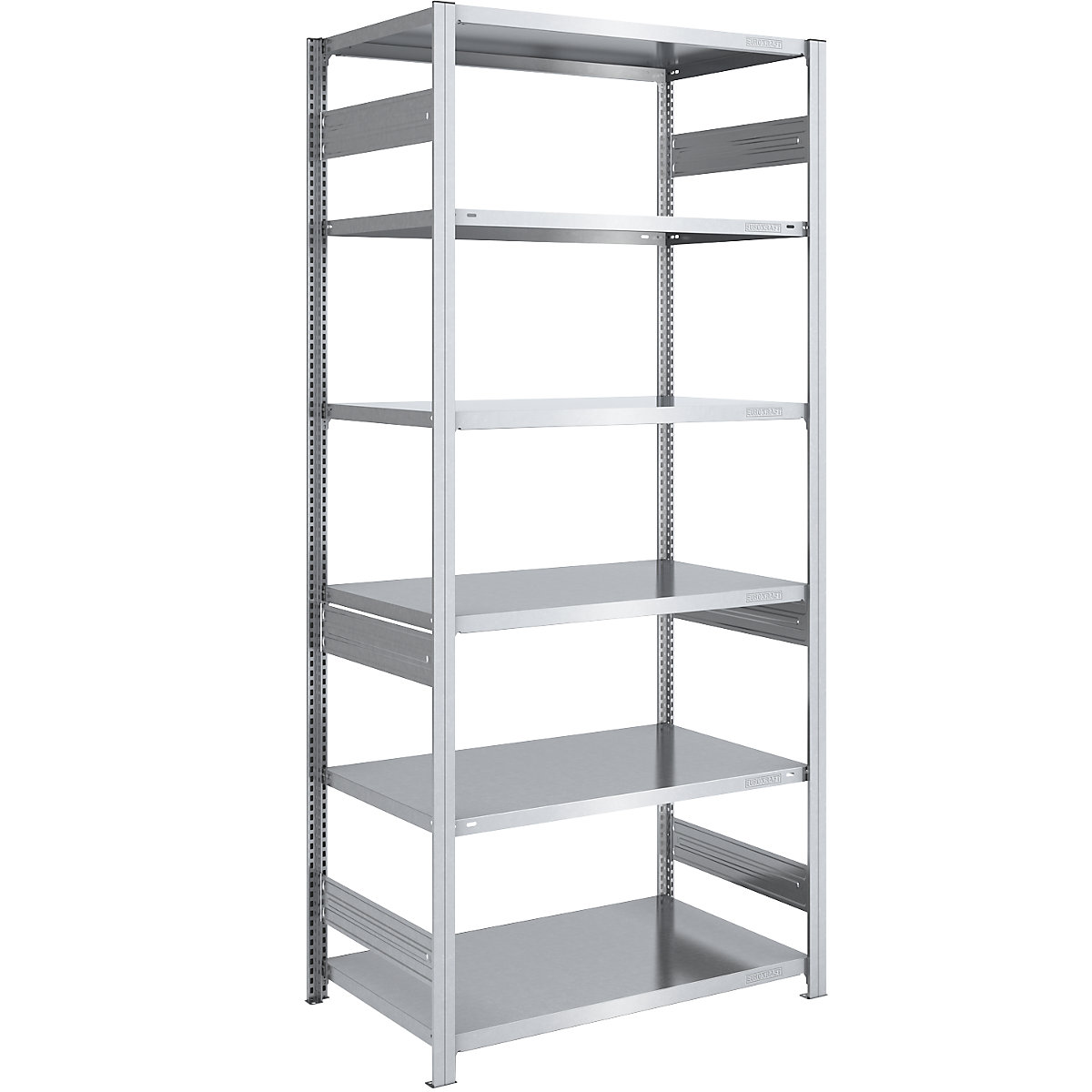 Raft cu inserare pentru sarcini grele – eurokraft pro, cu două laturi, î. x lăț. x ad. 2500 x 1000 x 800 mm, zincat, raft de bază-78