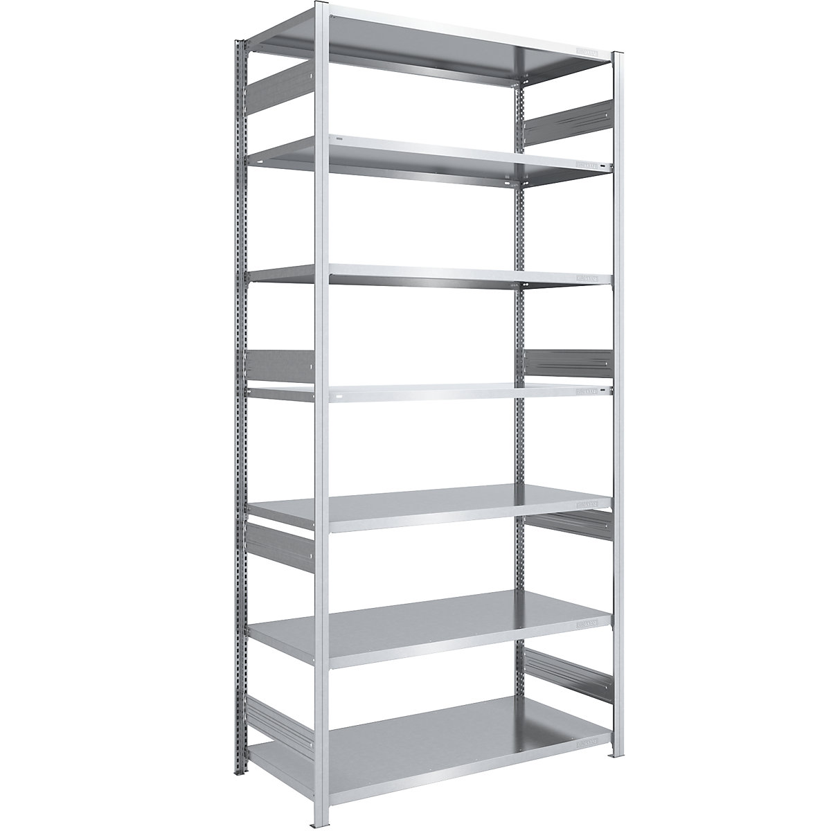 Raft cu inserare pentru sarcini grele – eurokraft pro, cu două laturi, î. x lăț. x ad. 3000 x 1300 x 800 mm, zincat, raft de bază-109