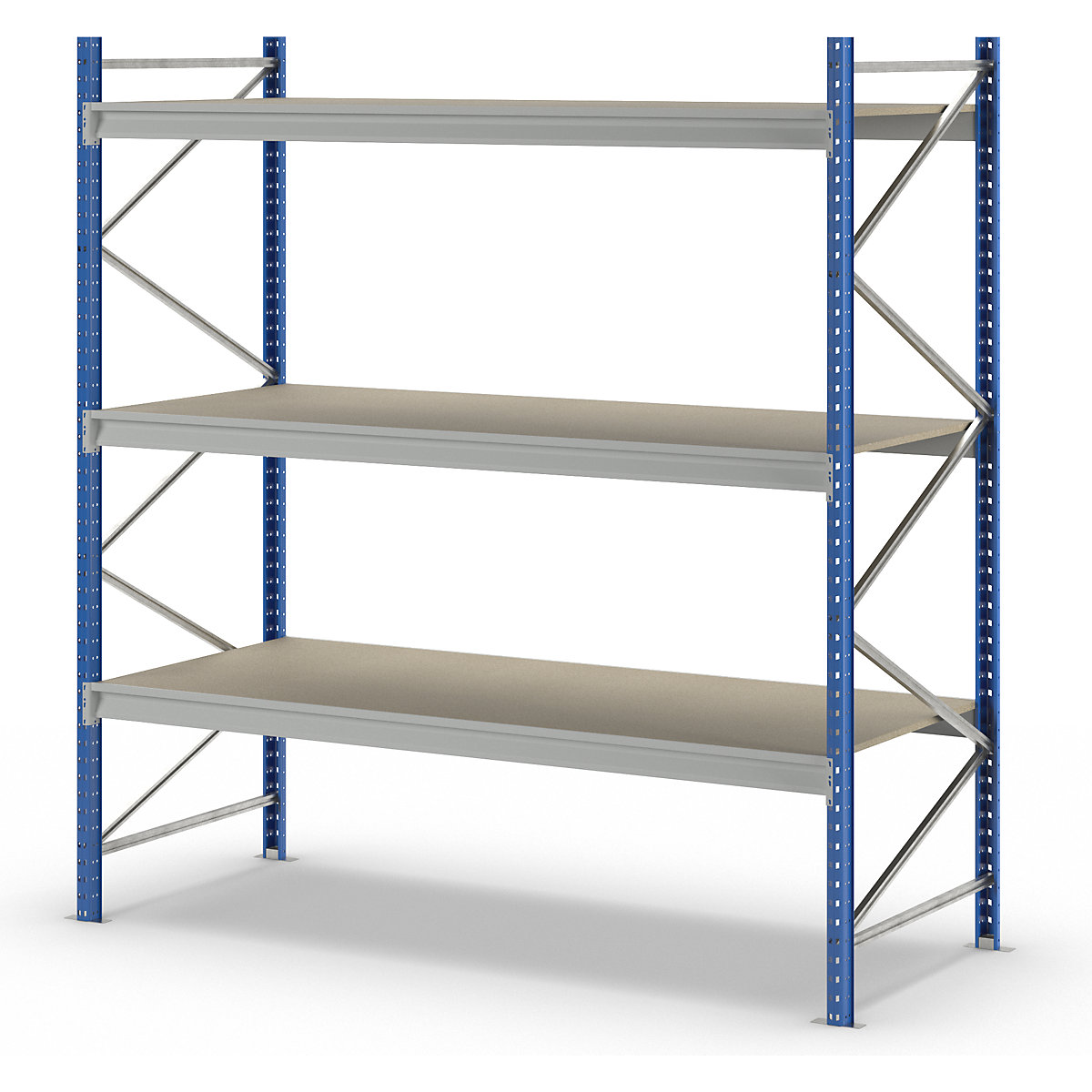 Raft cu polițe mari din PAL pentru sarcini ridicate – Manorga (Imagine produs 10)-9