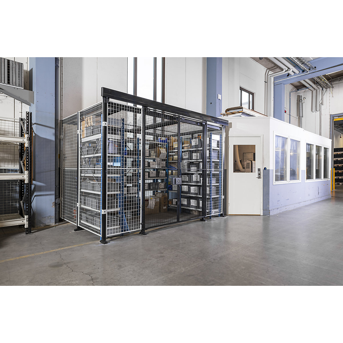 Perete despărțitor modular X-STORE 2.0, element de perete – Axelent (Imagine produs 2)-1