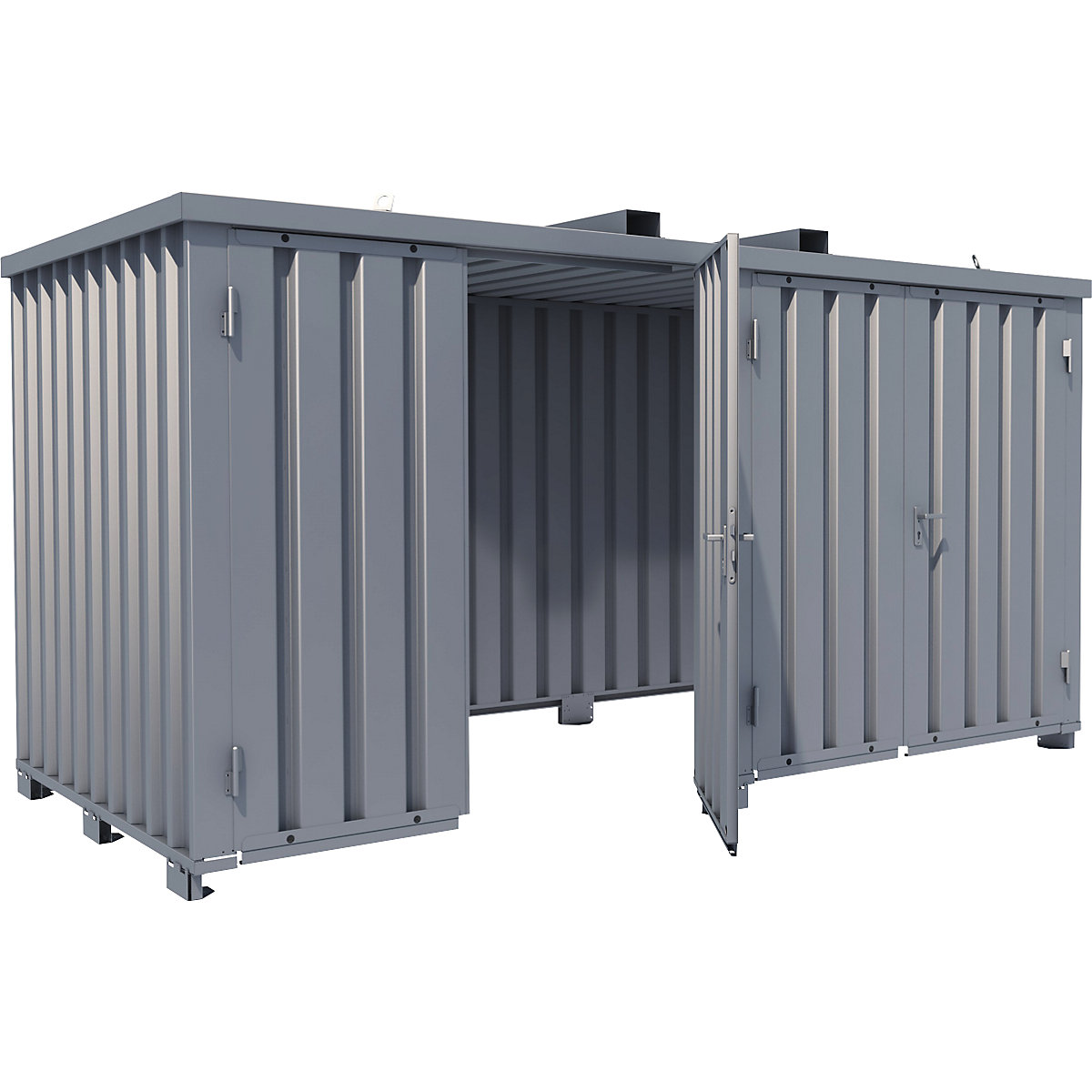 Container pentru butelii de gaz, fără bază, lăț. x ad. exterioară 2100 x 4100 mm