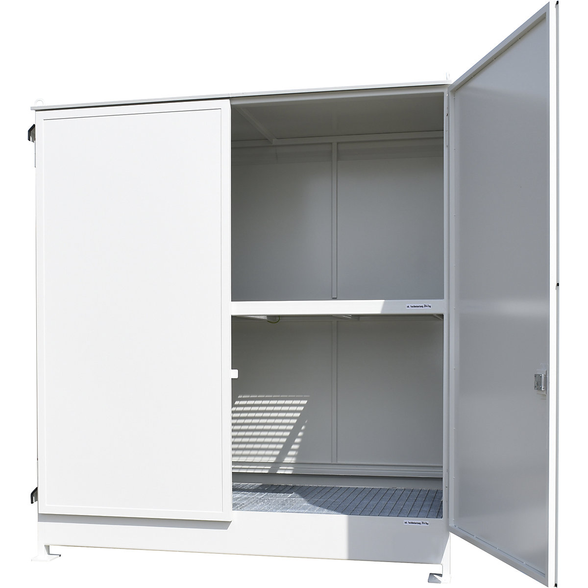 Container cu rafturi pentru substanțe periculoase – eurokraft pro