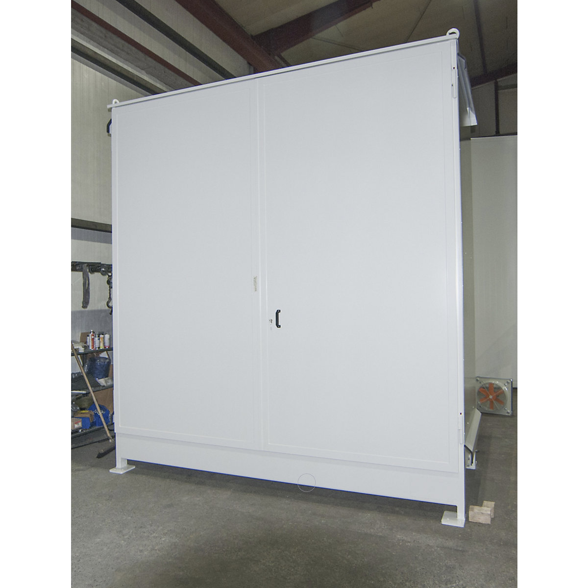 Container cu rafturi pentru substanțe periculoase – eurokraft pro (Imagine produs 4)-3