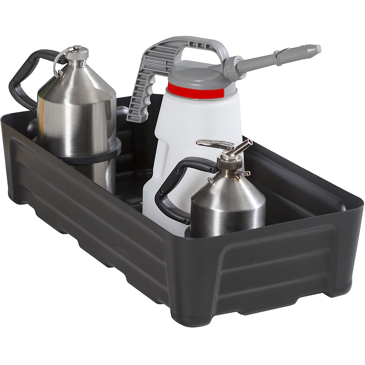 Vană din PE universală pentru recipiente mici – eurokraft pro (Imagine produs 2)-1