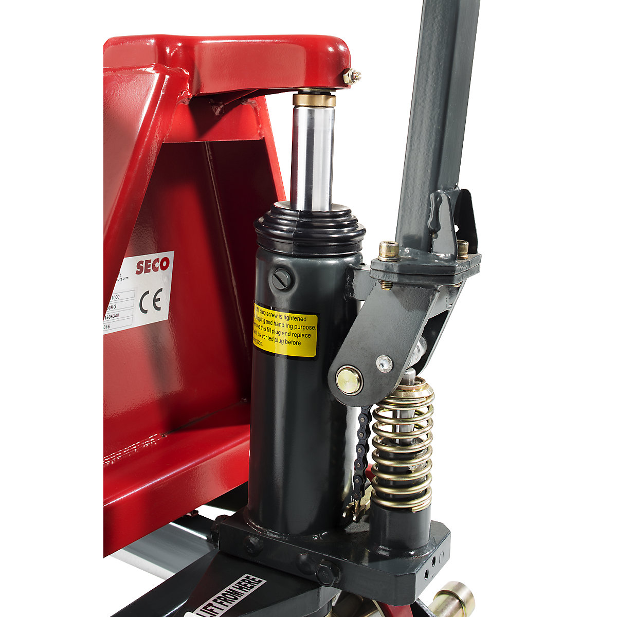 Carrello elevatore a pantografo, idraulica manuale – eurokraft basic (Foto prodotto 11)-10