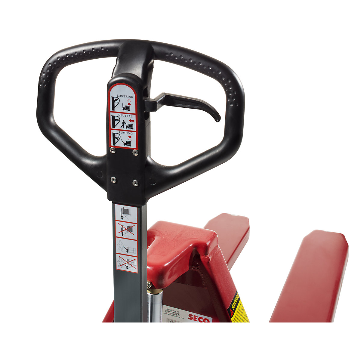 Carrello elevatore a pantografo, idraulica manuale – eurokraft basic (Foto prodotto 6)-5