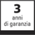 Garanzia di 3 anni  Sui prodotti che sono contrassegnati con questo simbolo offriamo una garanzia di qualità del materiale e della lavorazione della durata di 3 anni dalla consegna.