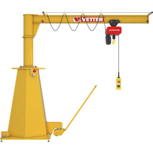 Gru a colonna con braccio girevole e mobile MOBILUS MOB