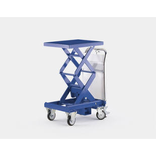 Piano a pantografo doppio, blu genziana