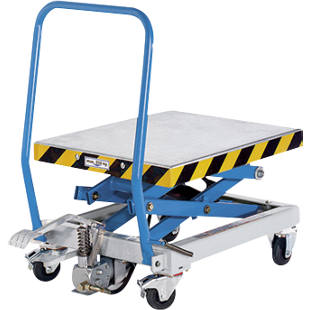 Piano di sollevamento a pantografo doppio