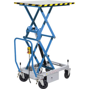 Piano di sollevamento a pantografo doppio