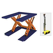 larghezza piattaforma 1180 mm, comando a pedale