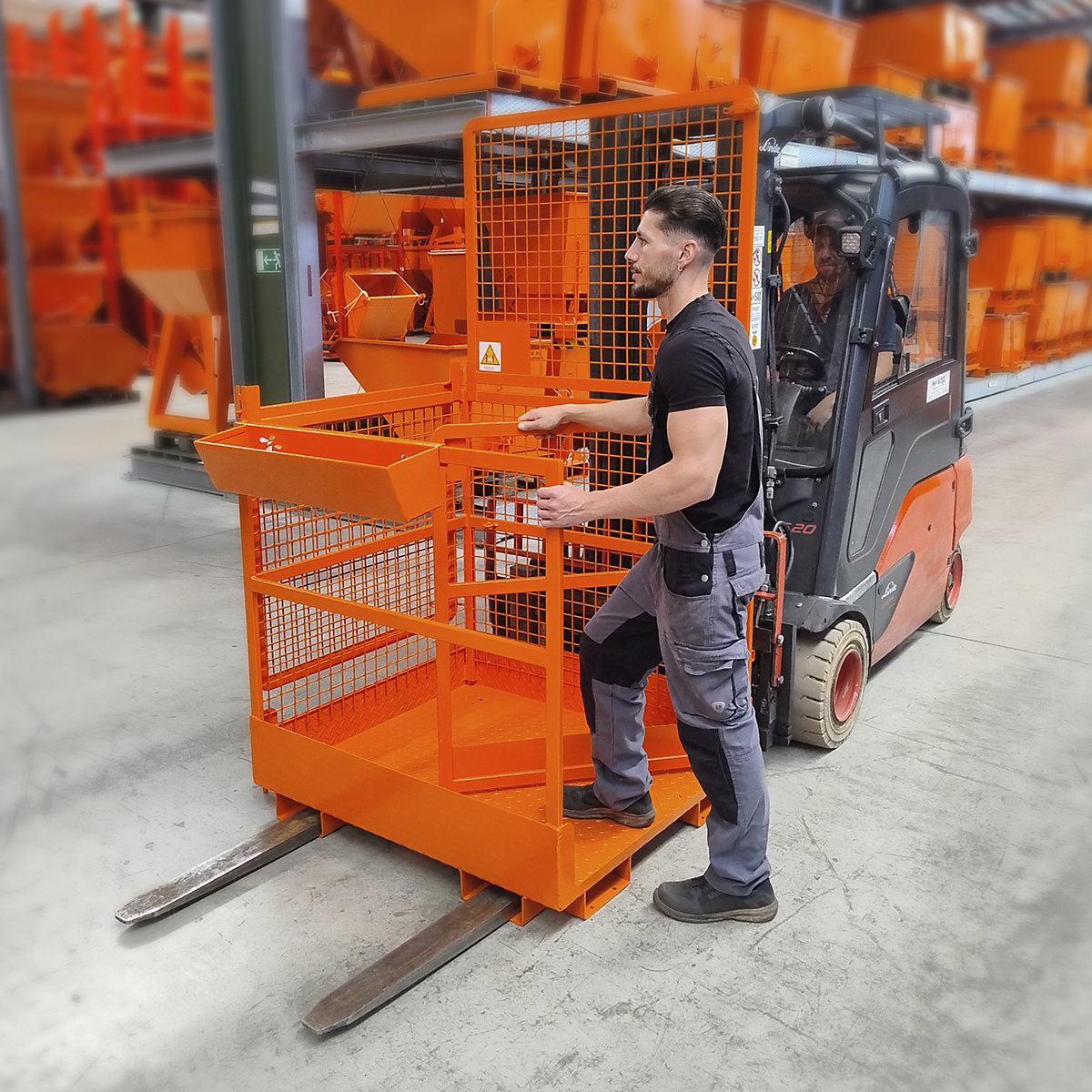Cestello da lavoro, per carrello elevatore – Eichinger (Foto prodotto 3)-2