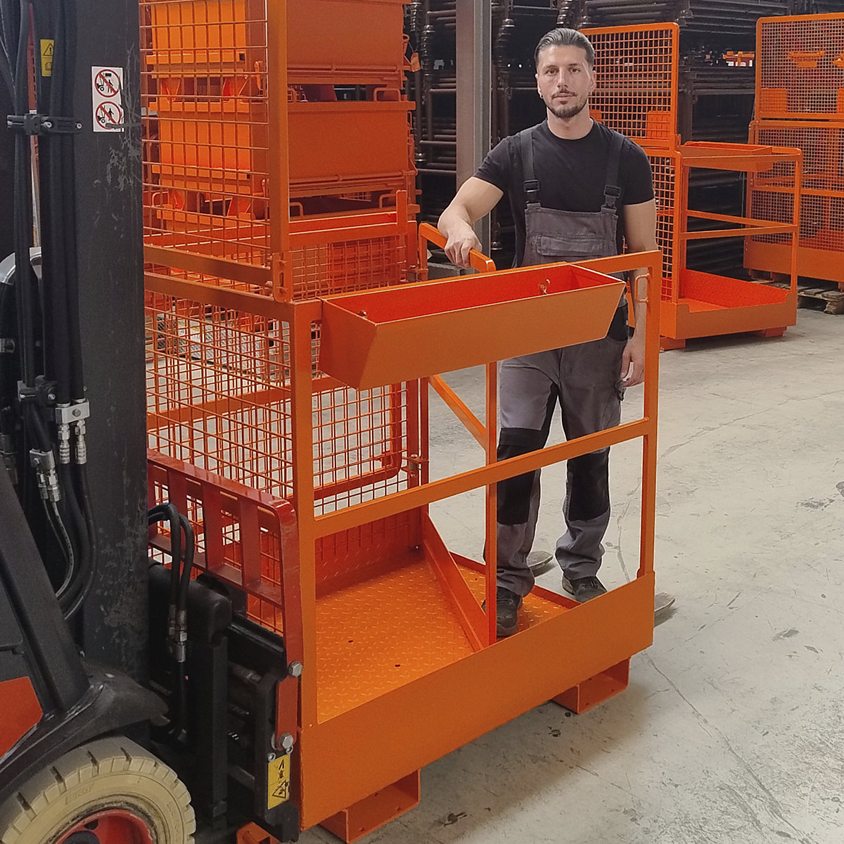 Cestello da lavoro, per carrello elevatore – Eichinger (Foto prodotto 4)-3