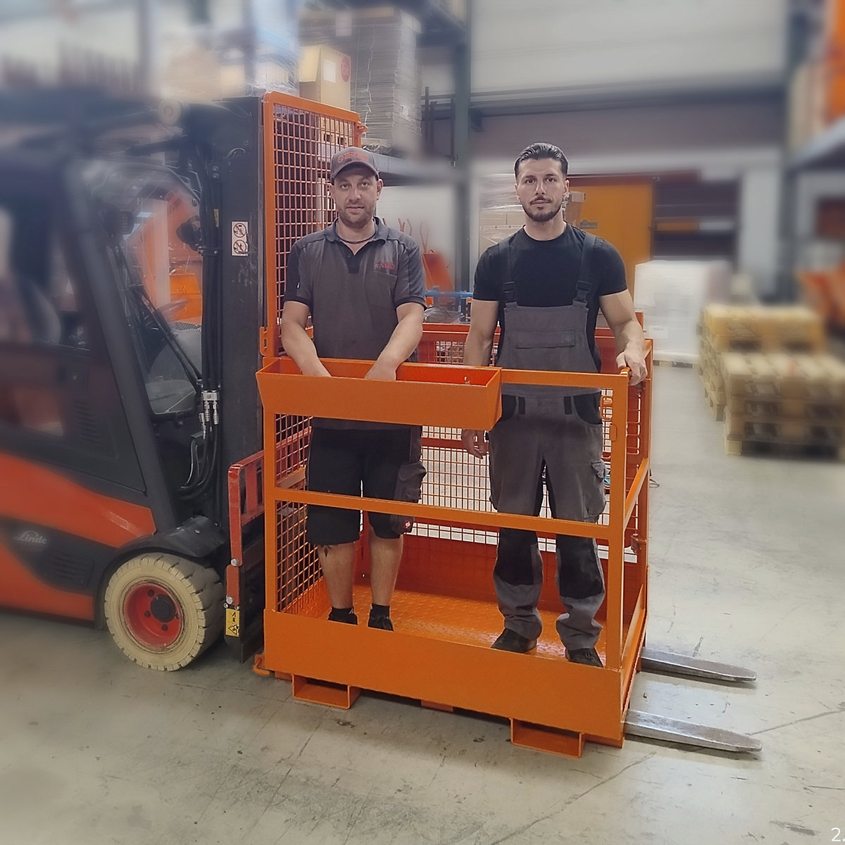 Cestello da lavoro, per carrello elevatore – Eichinger (Foto prodotto 5)-4