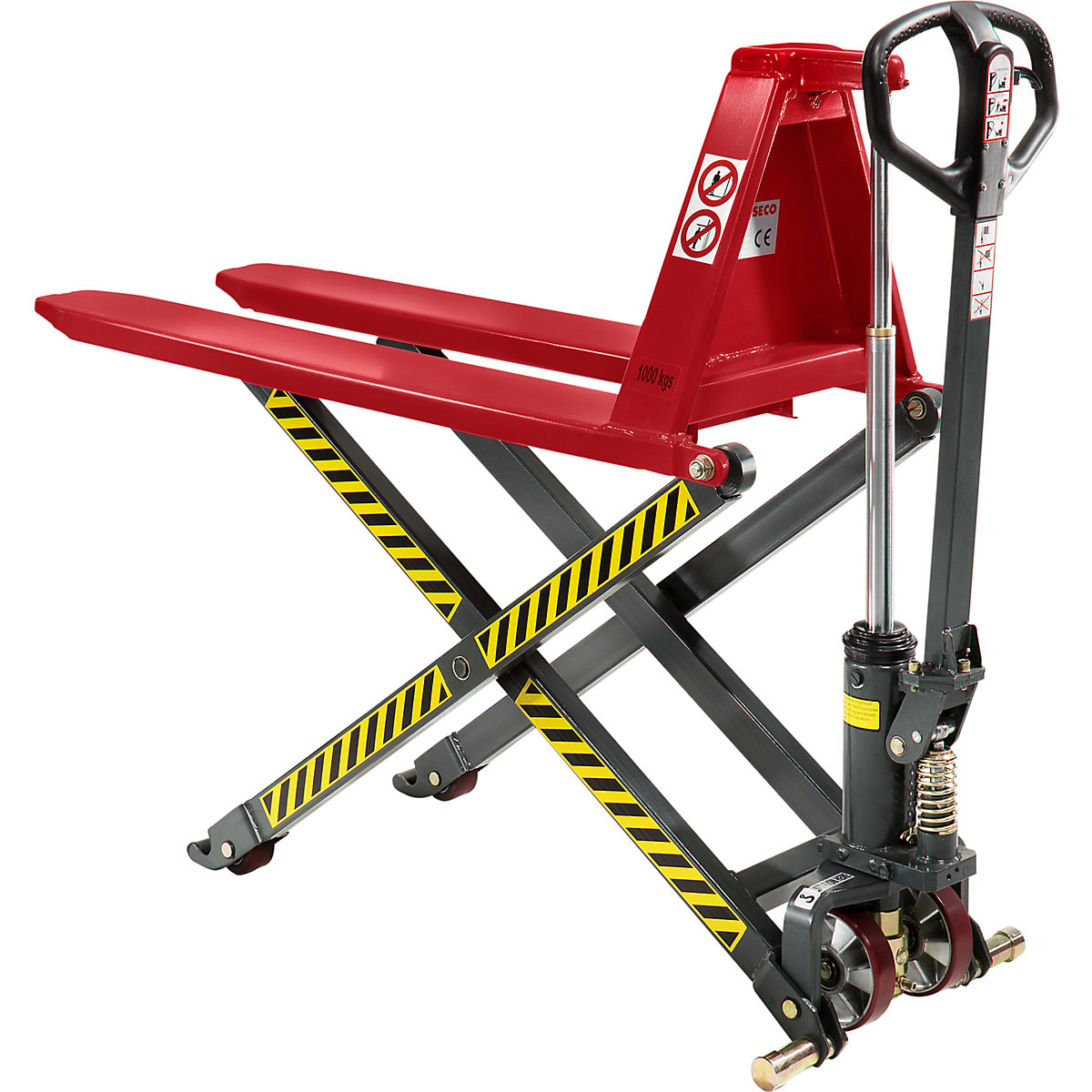 Carrello elevatore a pantografo, idraulica manuale - eurokraft basic
