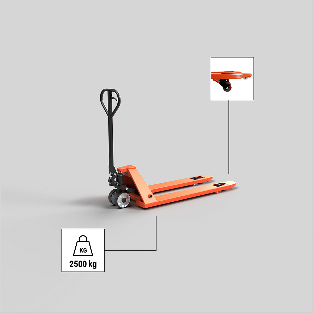 Carrello elevatore manuale – eurokraft basic (Foto prodotto 5)-4