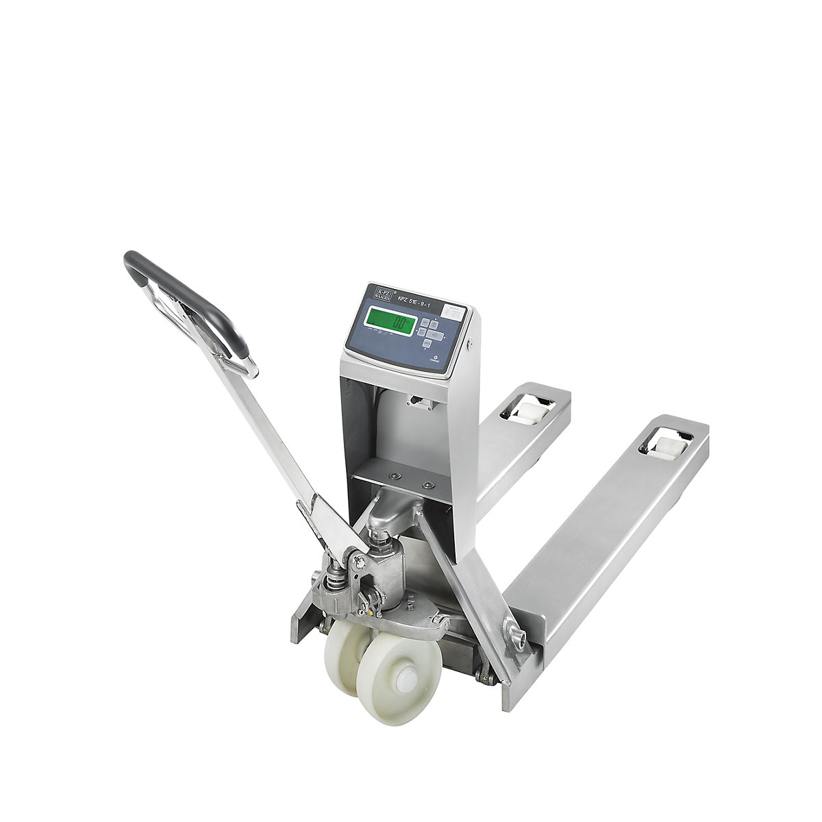 Transpallet in acciaio inox con bilancia di precisione
