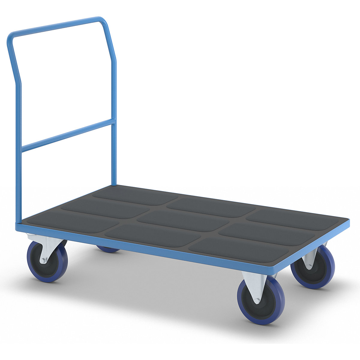 Carrello a pianale con impugnatura tubolare – eurokraft pro (Foto prodotto 4)-3