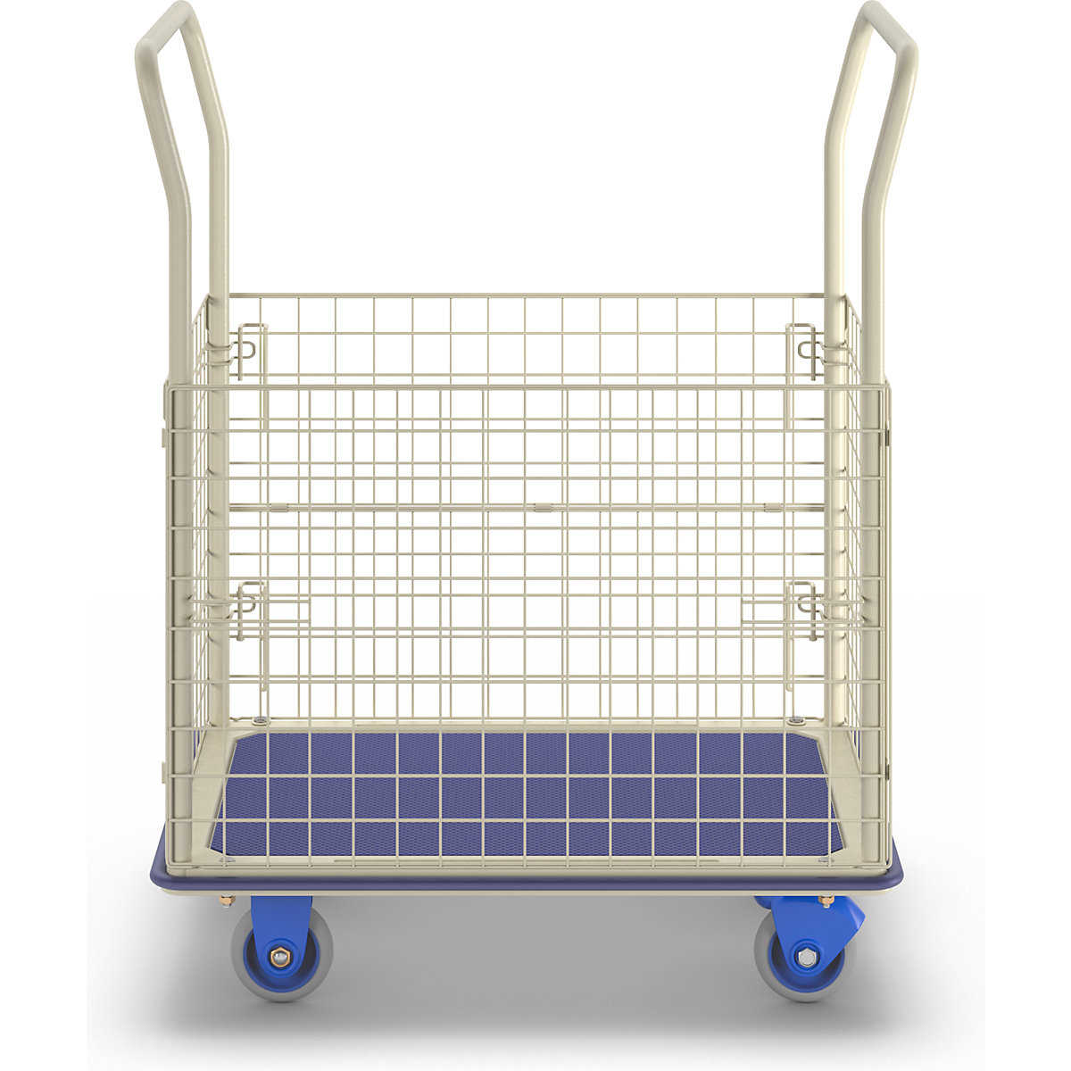 Carrello a pianale, con sponde a griglia – PRESTAR (Foto prodotto 2)-1