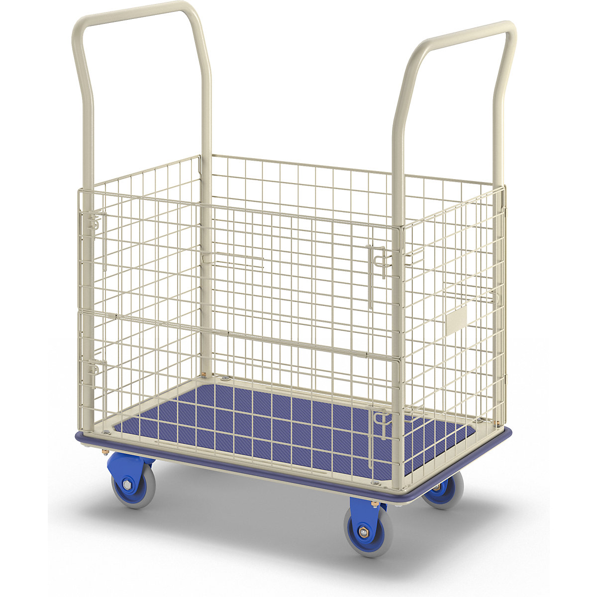 Carrello a pianale, con sponde a griglia – PRESTAR (Foto prodotto 5)-4