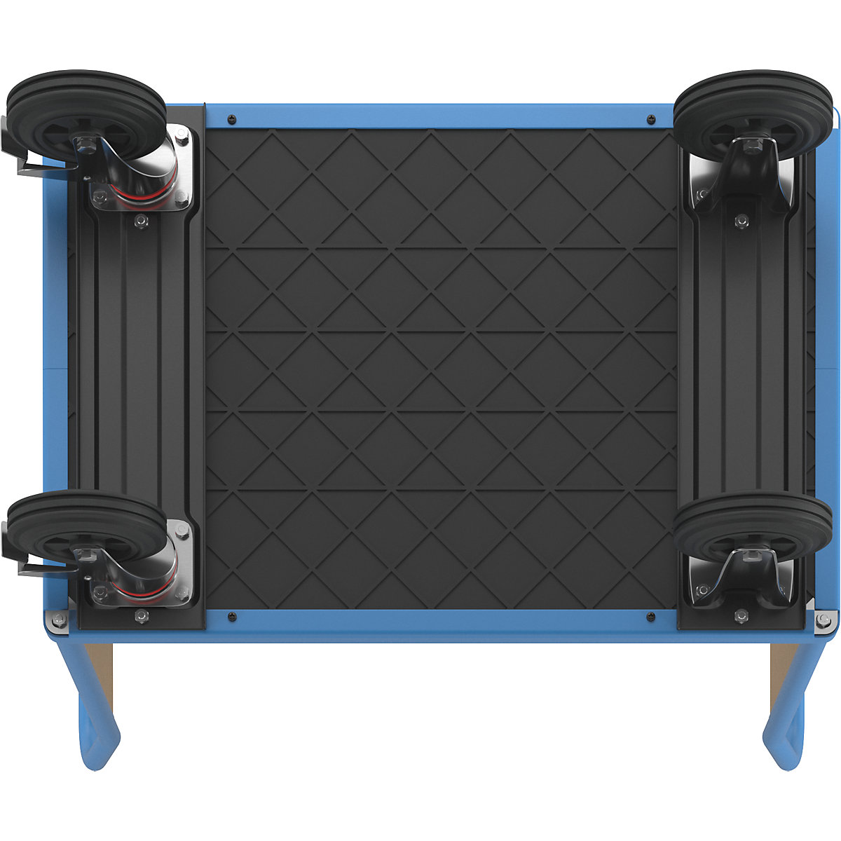 Carrello a pianale con sponde in legno – eurokraft pro (Foto prodotto 5)-4
