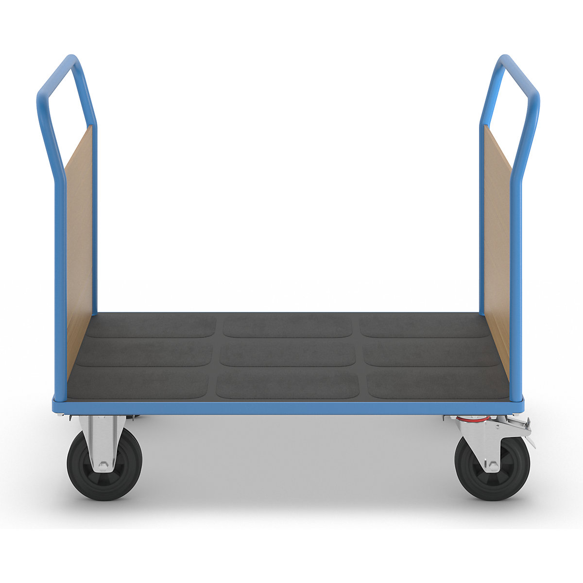 Carrello a pianale con sponde in legno – eurokraft pro (Foto prodotto 3)-2