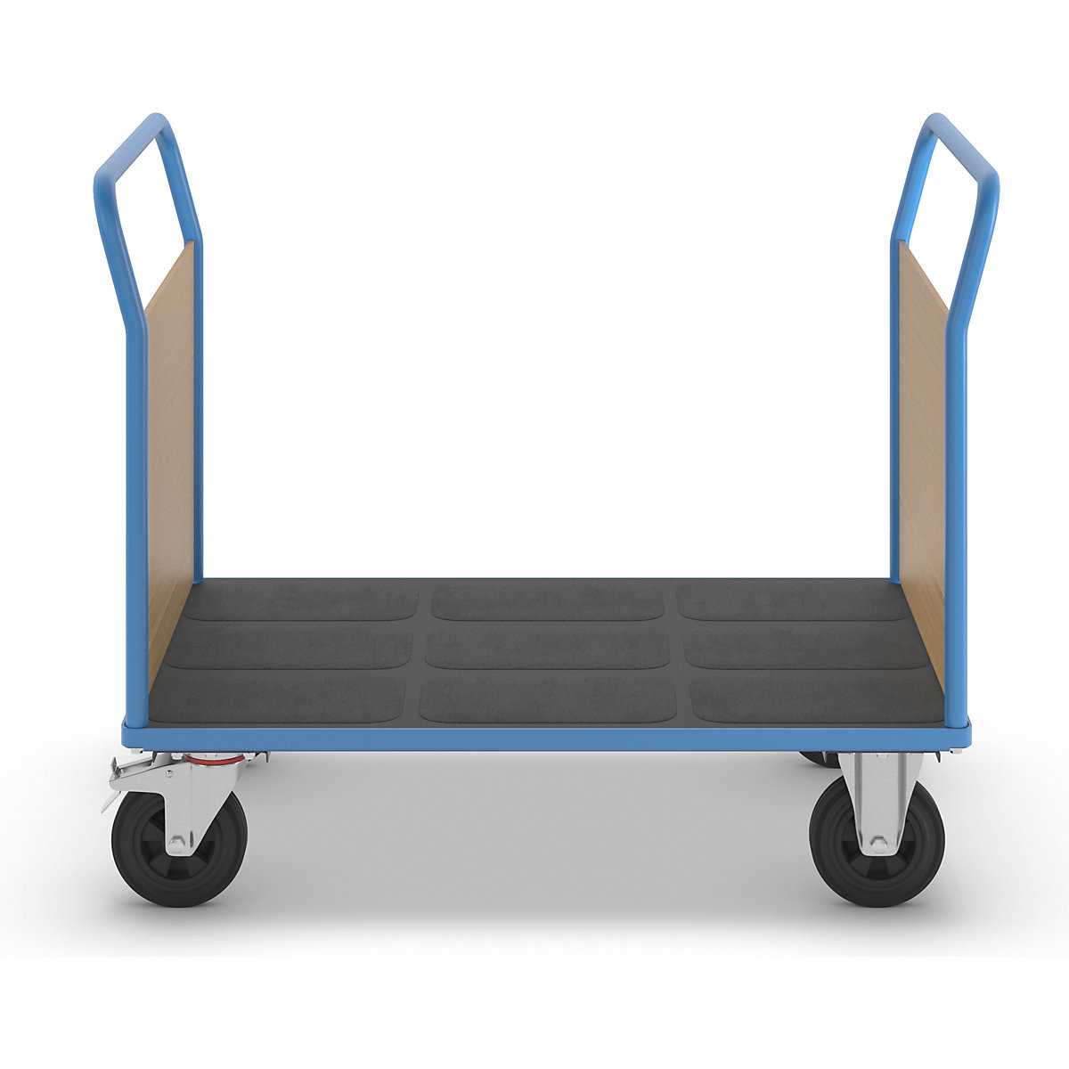 Carrello a pianale con sponde in legno – eurokraft pro (Foto prodotto 5)-4