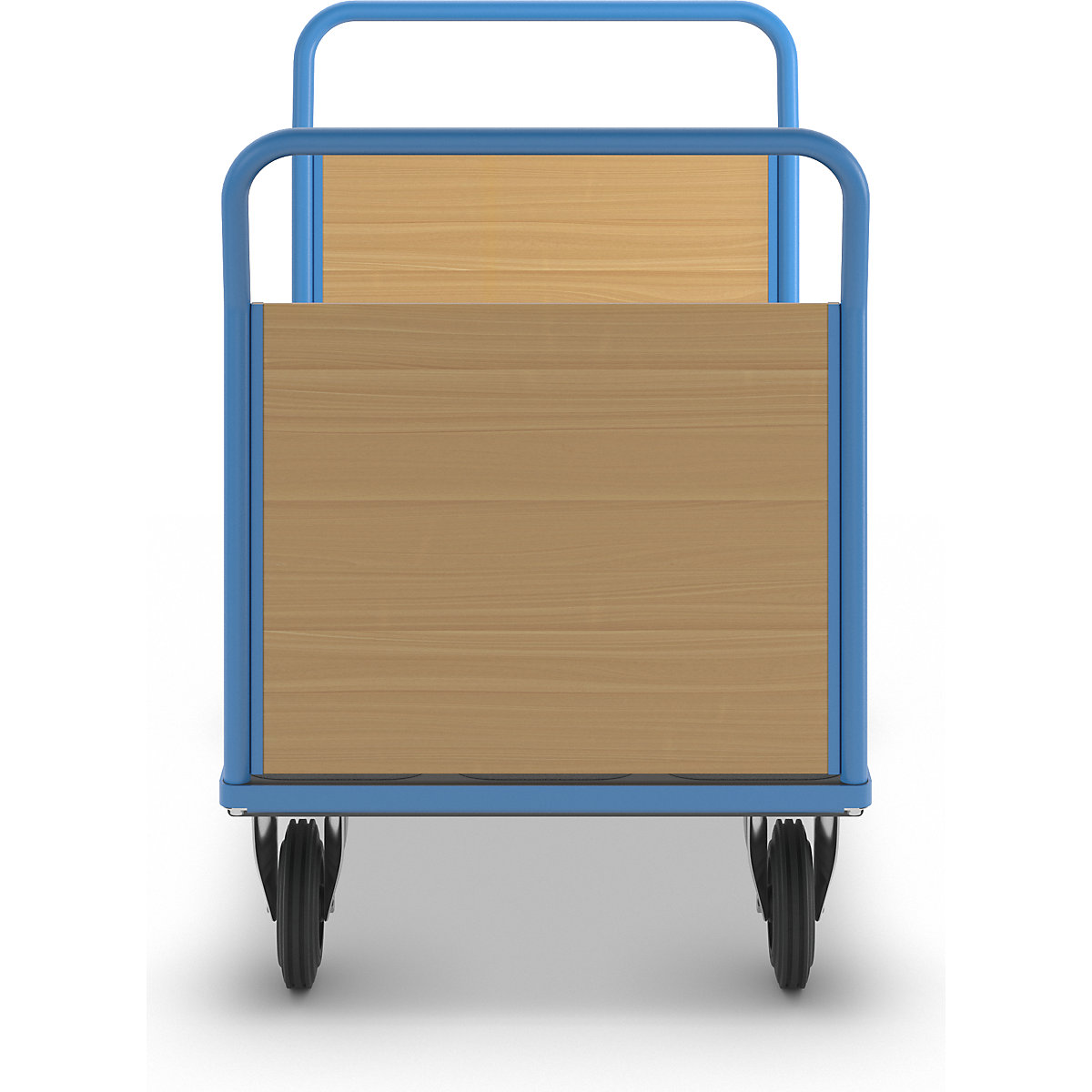 Carrello a pianale con sponde in legno – eurokraft pro (Foto prodotto 6)-5
