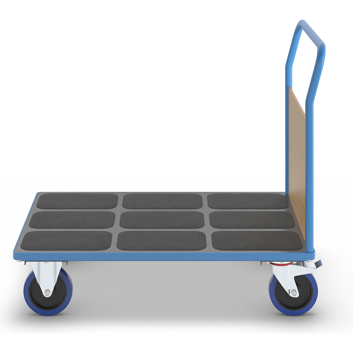 Carrello a pianale con sponde in legno – eurokraft pro (Foto prodotto 2)-1
