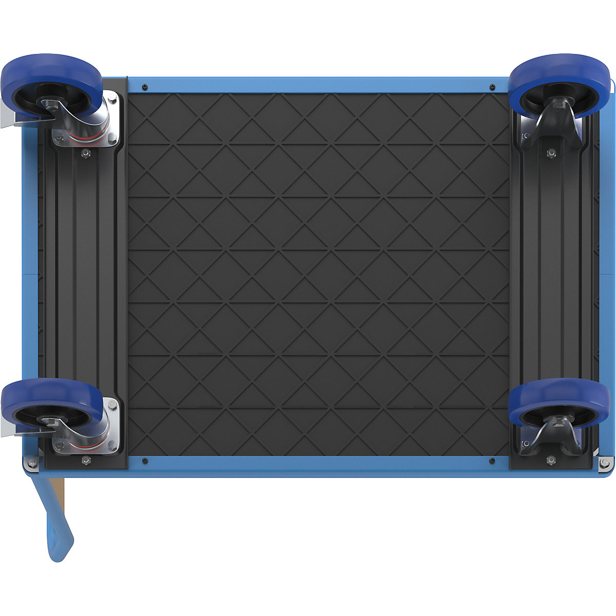 Carrello a pianale con sponde in legno – eurokraft pro (Foto prodotto 5)-4