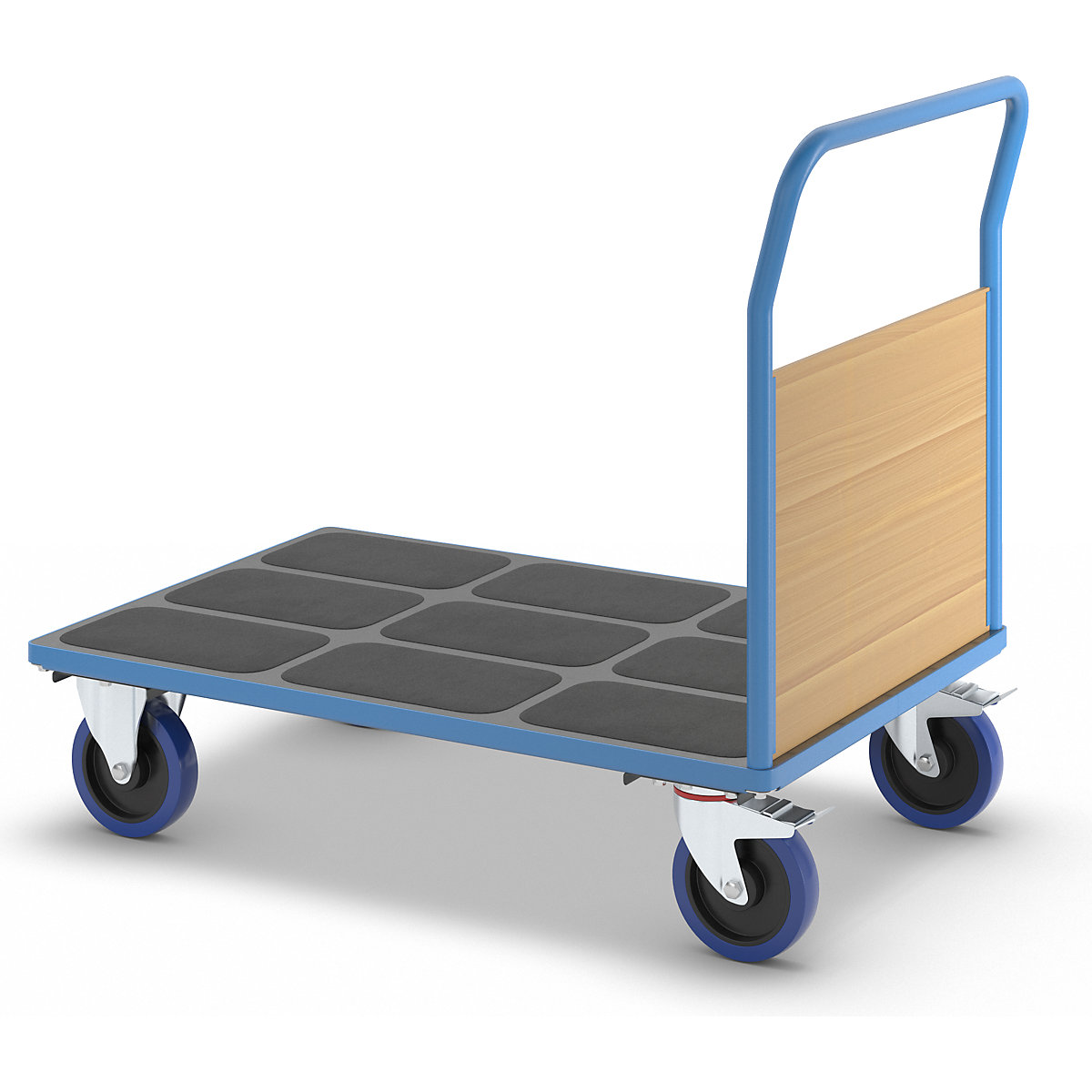 Carrello a pianale con sponde in legno – eurokraft pro (Foto prodotto 6)-5
