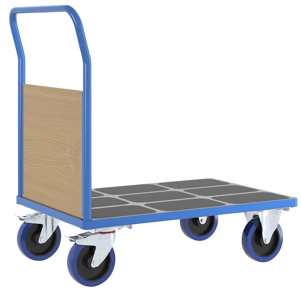 Carrello a pianale con sponde in legno – eurokraft pro (Foto prodotto 9)-8